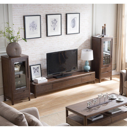 GEORGIA Sweden HILTON Meuble console TV en bois massif