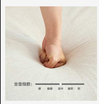 Canapé GRACE en bois massif au design nordique japonais (6 tailles au choix, 8 couleurs de tissu au choix)