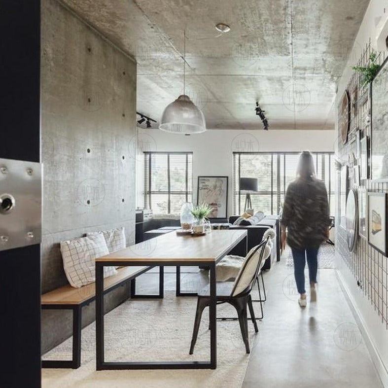 Chaise de salle à manger en fer scandinave GEORGE Nordic