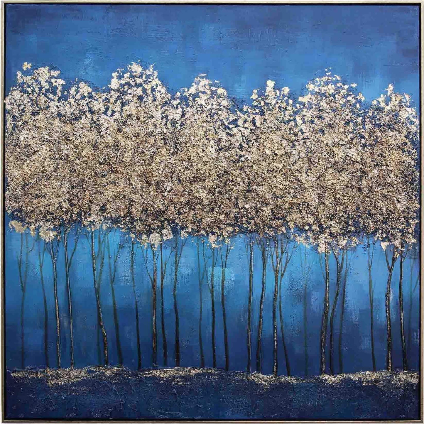 Peinture à l'huile Forêt dansante 