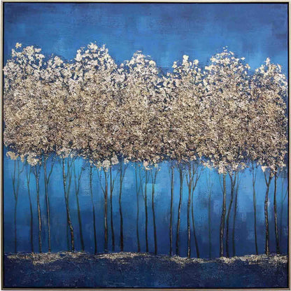 Peinture à l'huile Forêt dansante 