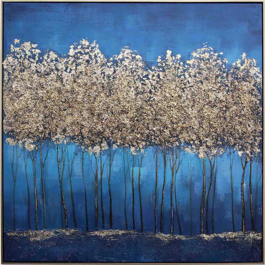 Peinture à l'huile Forêt dansante 