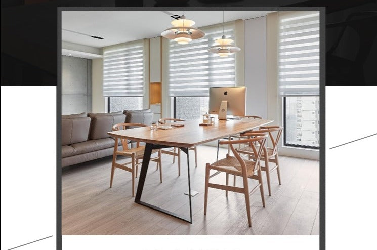 Table à manger scandinave GRAHAM en bois massif Live Edge Nordic