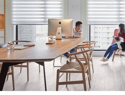 Table à manger scandinave GRAHAM en bois massif Live Edge Nordic