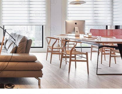 Table à manger scandinave GRAHAM en bois massif Live Edge Nordic