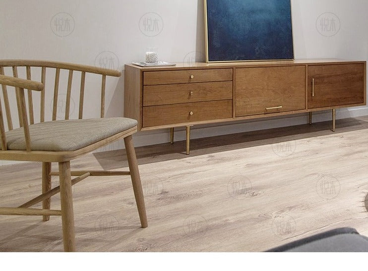 Chaise de salle à manger scandinave HAYDEN en bois massif nordique