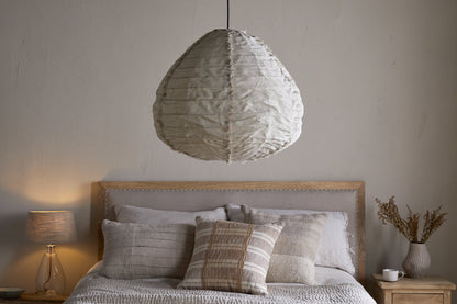 Abat-jour en coton Hirana - Naturel - Grand