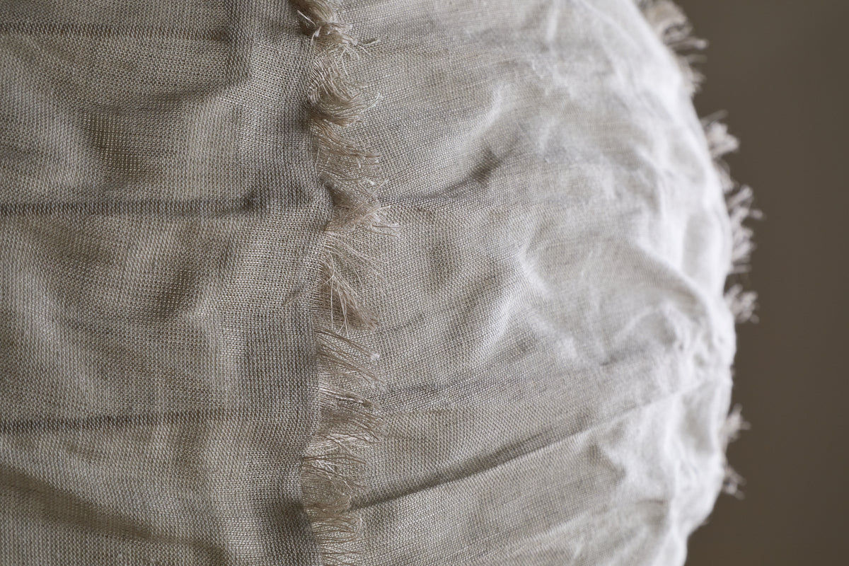 Abat-jour en coton Hirana - Naturel - Grand