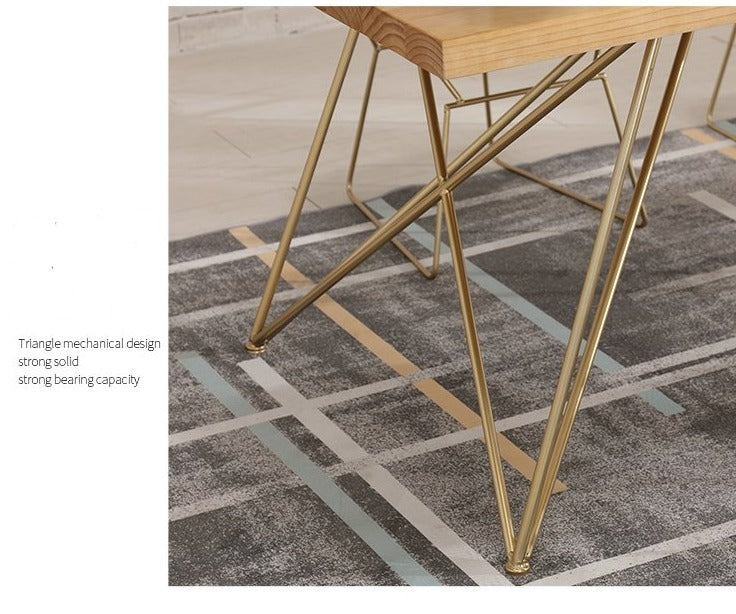 Table à manger IAN Live Edge Slab Design minimaliste moderne nordique