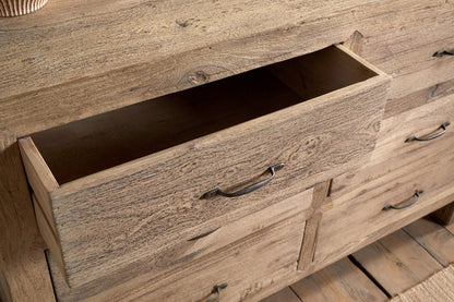 Commode Iya en bois recyclé - Naturel - Grande
