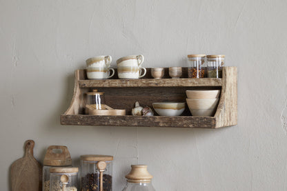 Étagère de rangement en bois recyclé Ibo - Naturel