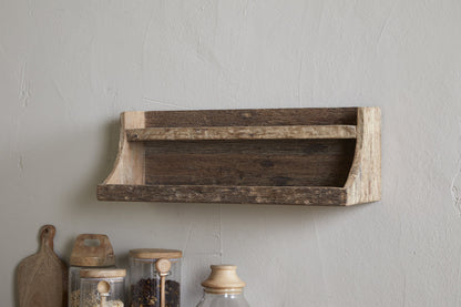 Étagère de rangement en bois recyclé Ibo - Naturel