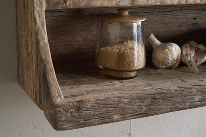 Étagère de rangement en bois recyclé Ibo - Naturel