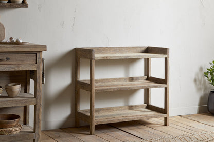 Étagères de garde-manger en bois recyclé Ibo - Naturel