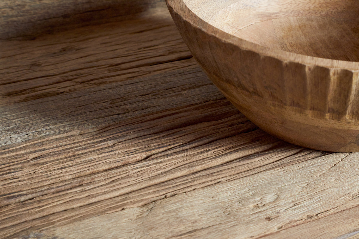 Étagères de garde-manger en bois recyclé Ibo - Naturel