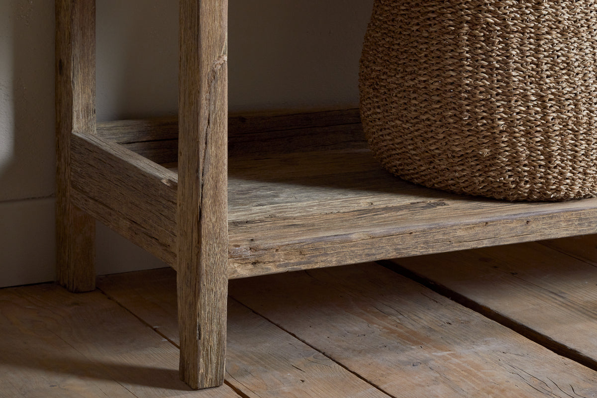 Étagères de garde-manger en bois recyclé Ibo - Naturel