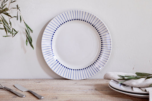 Assiette plate Iba - Indigo