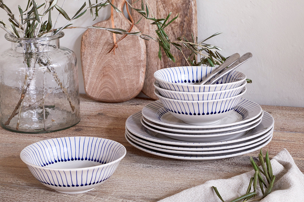 Service de table Iba - Indigo - (Lot de 12)