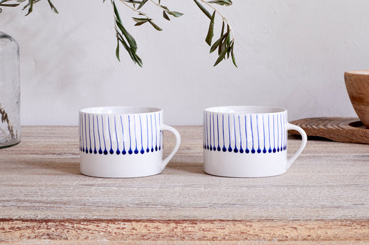 Tasse Iba - Indigo - Grand (Ensemble de 2)