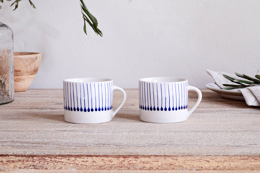 Tasse Iba - Indigo - Petit modèle (lot de 2)