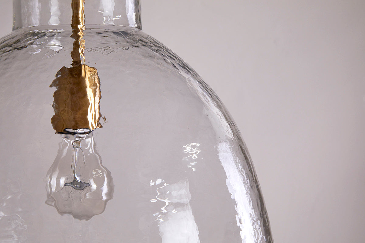 Suspension en verre recyclé Inayah - Transparent
