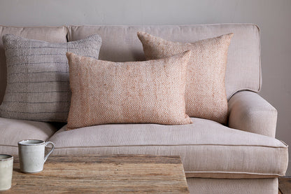 Housse de coussin recyclée Indie - Rouille