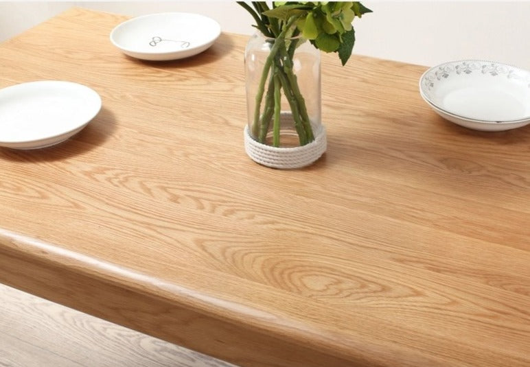 JAKIRA Table à manger et chaise en bois massif japonais nordique scandinave