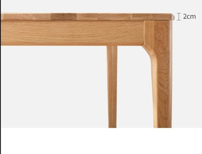 JAKIRA Table à manger et chaise en bois massif japonais nordique scandinave