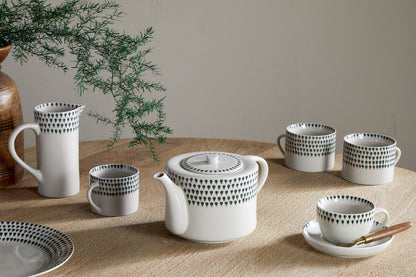 Tasse Juniper Drop - Crème et genièvre - Petit format (lot de 2)