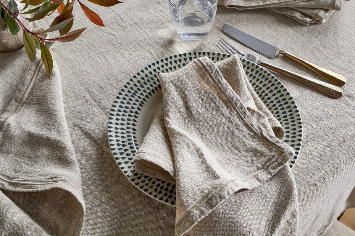 Serviettes en lin Junto - Naturel (lot de 4)
