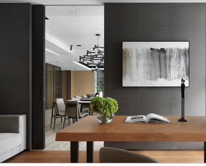 Bureau d'étude en bois massif JONAH, design scandinave et nordique, avec bords vivants