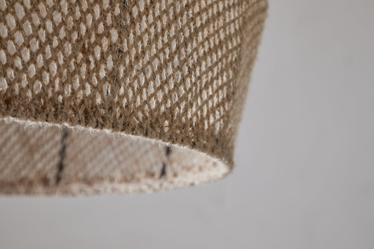 Pendentif en jute tissé Jahari - Naturel