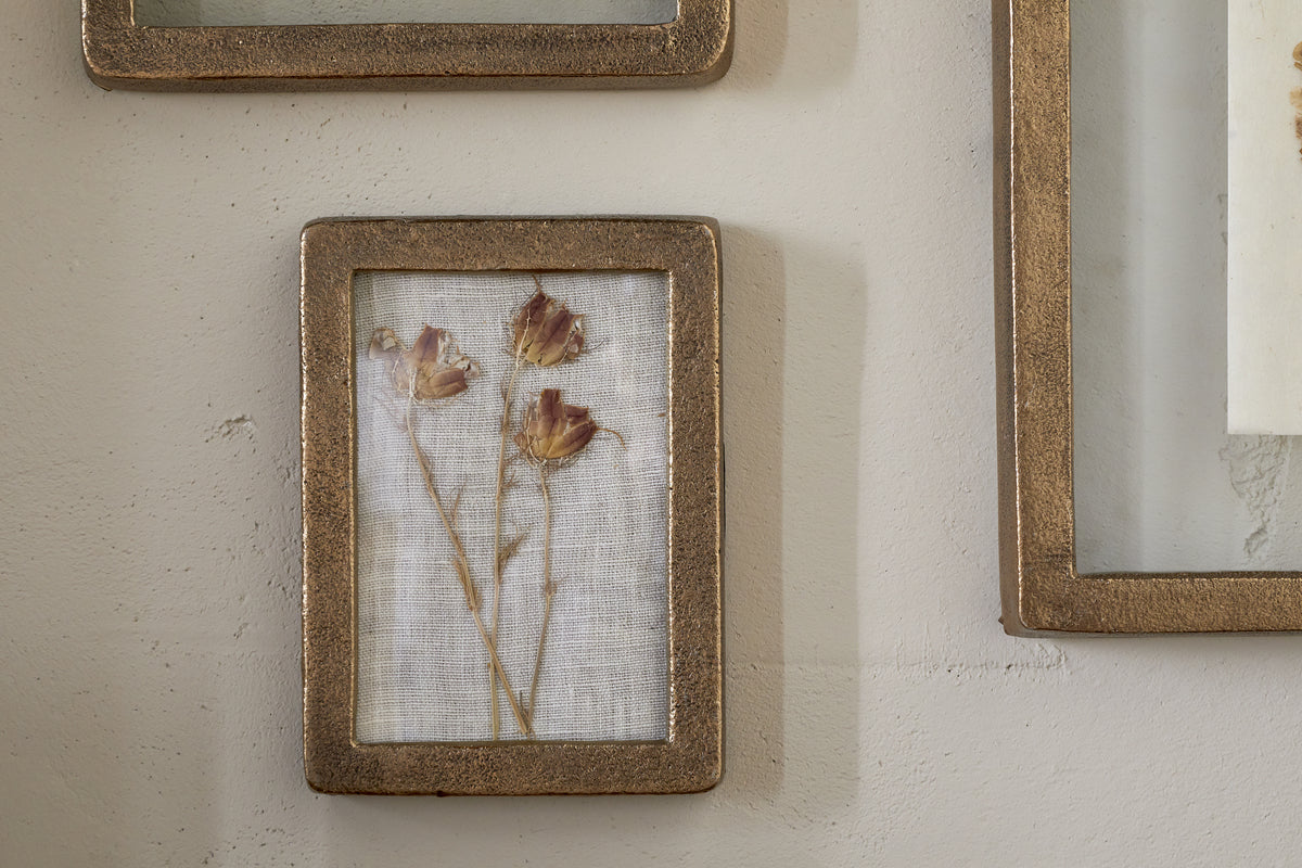 Cadre photo mural Jahala - Laiton antique