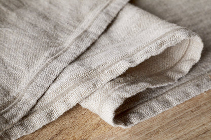 Tapis de passage en lin Junto - Naturel - Grand