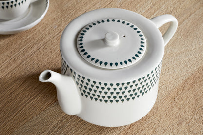 Théière Juniper Drop pour 4 personnes - Crème et genévrier