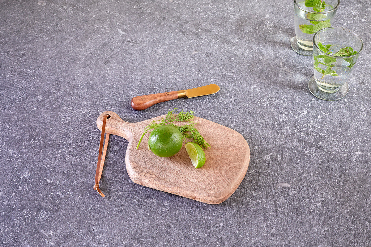 Planche en bois de manguier Jabari - Naturel