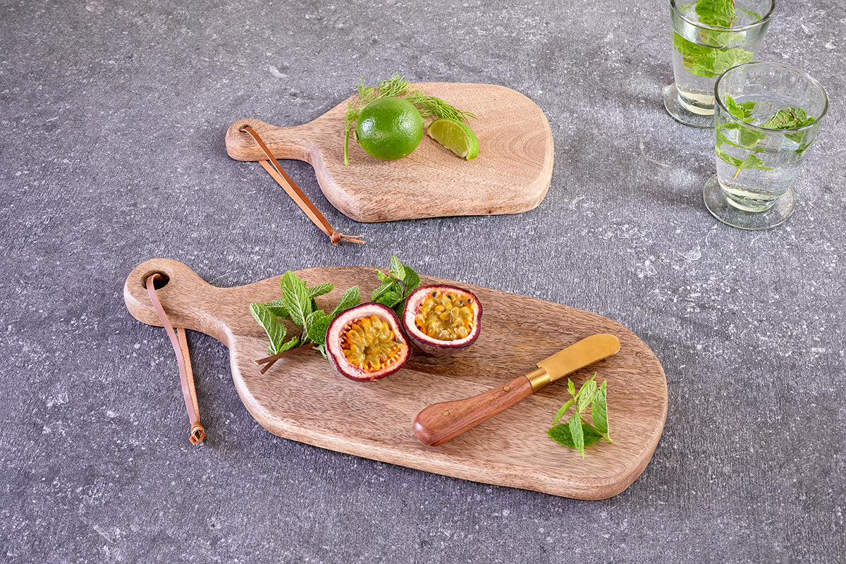 Planche en bois de manguier Jabari - Naturel