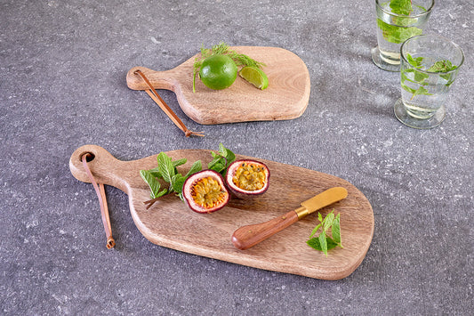 Planche en bois de manguier Jabari - Naturel