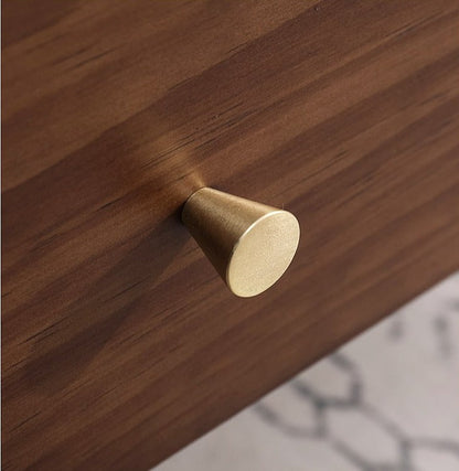 Table de chevet nordique en bois massif JAMES, style chambre à coucher, 35 cm 