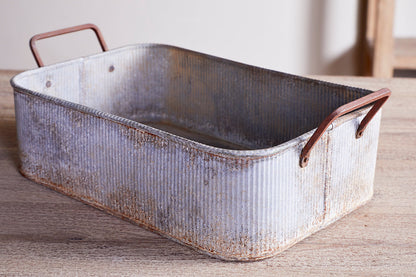 Bac à fleurs d'extérieur Japos - Zinc vieilli