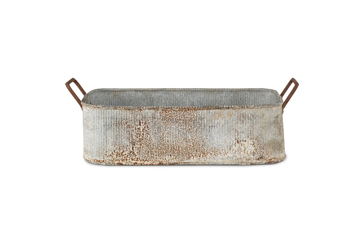 Bac à fleurs d'extérieur Japos - Zinc vieilli