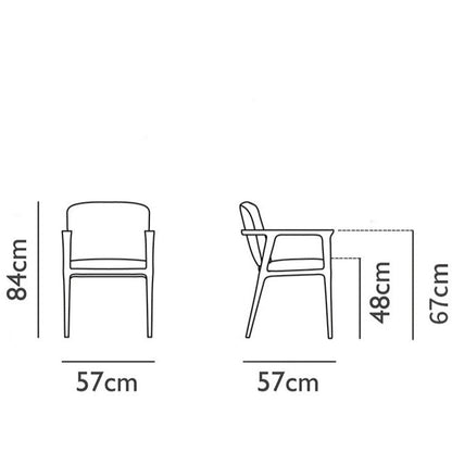 Chaise de salle à manger scandinave japonaise Jessica OSAKA Chaise de direction Kennedy 