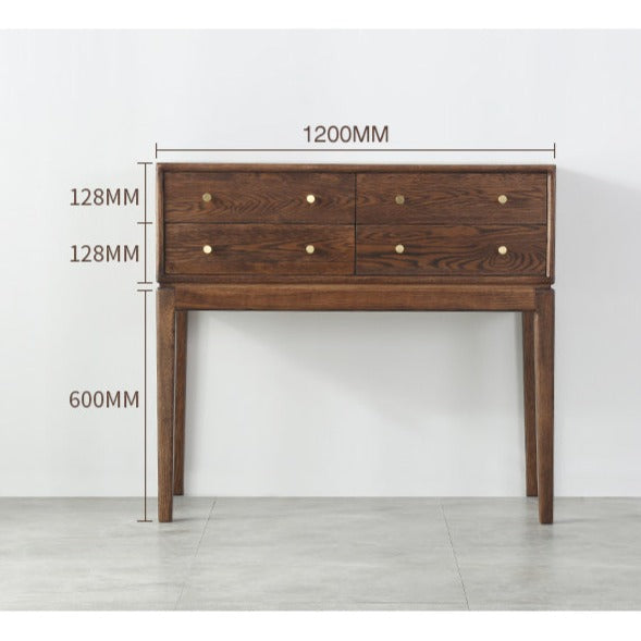 Console Joanna RITZ, commode à tiroirs, meuble d'entrée de style américain 