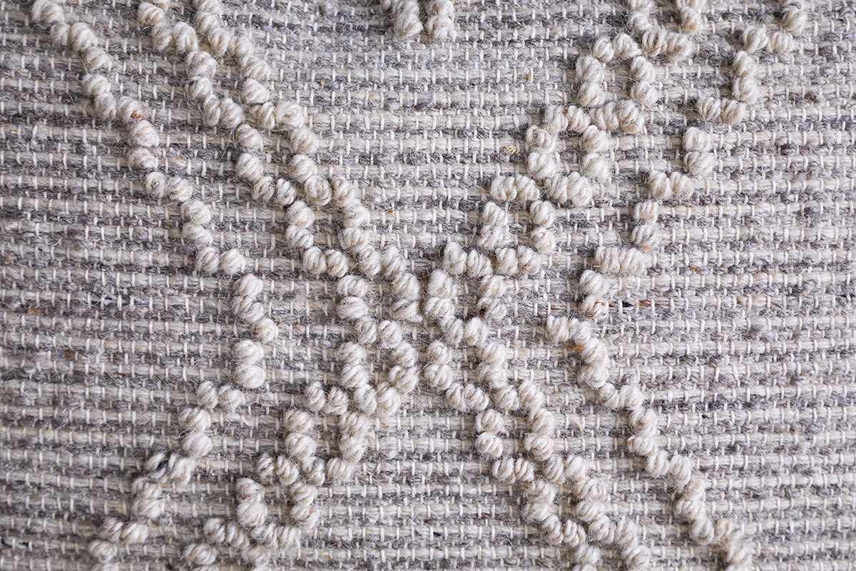 Housse de coussin Juliyet en coton et laine - Naturel