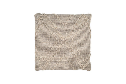 Housse de coussin Juliyet en coton et laine - Naturel