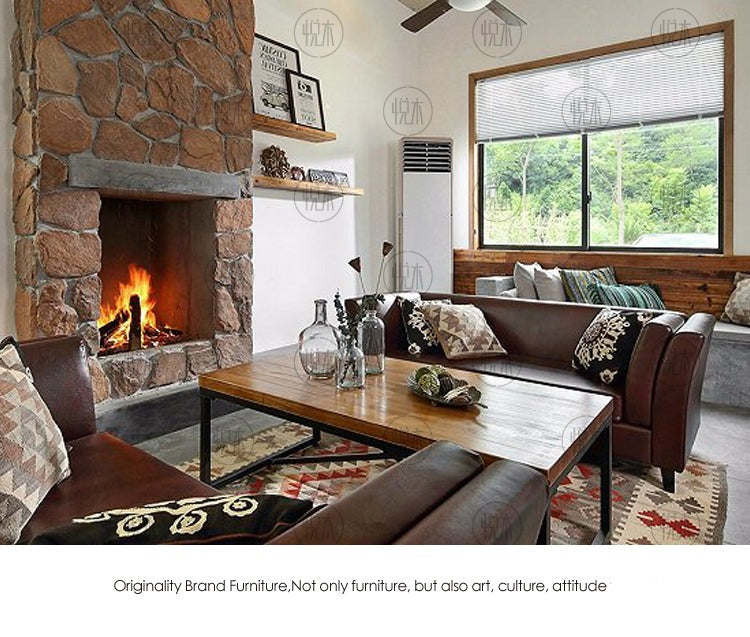 Table basse nordique japonaise Juniper RADISSON en bois massif américain 