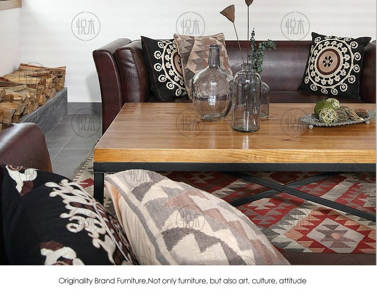 Table basse nordique japonaise Juniper RADISSON en bois massif américain 