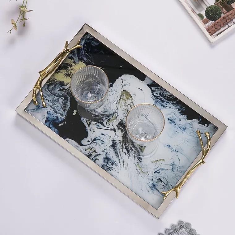 Plateau de service COUVERTS Nebula Swirl