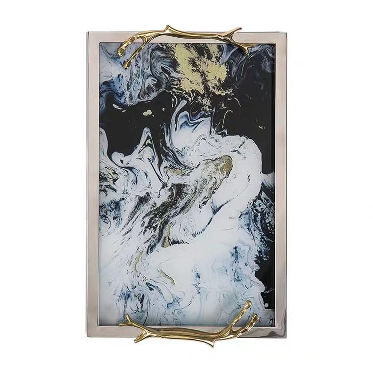 Plateau de service COUVERTS Nebula Swirl