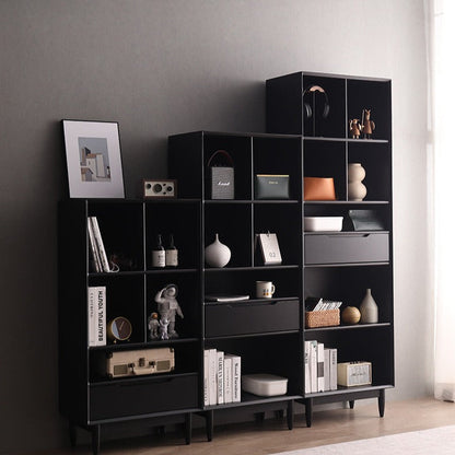 KAILANI TOKYO HILTON Bibliothèque japonaise scandinave en bois massif (4 couleurs, 3 tailles)